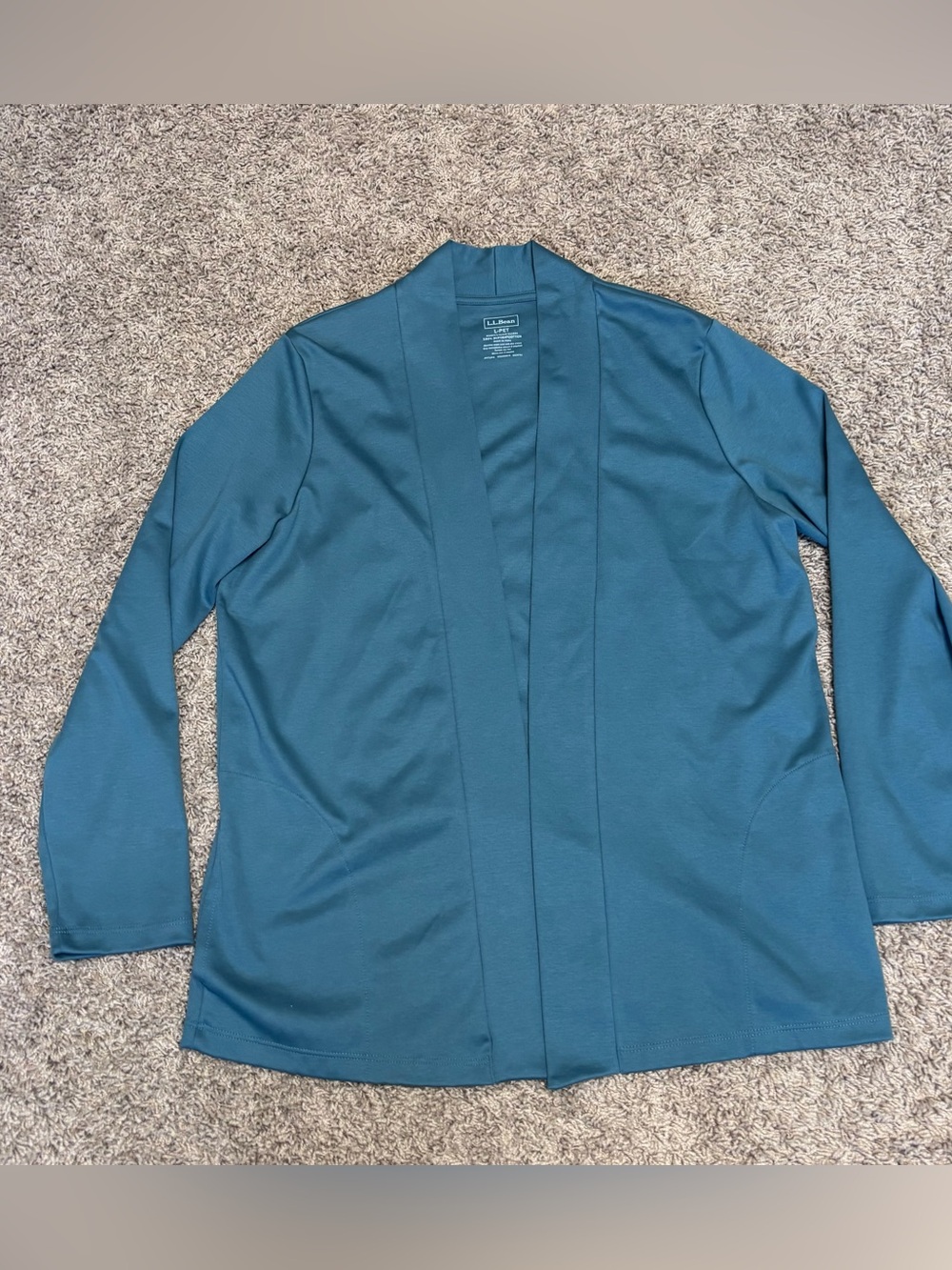 LL Bean Twin set women’s PL sea foam green 100% supima  cotton pockets casual